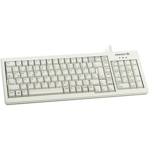 CHERRY G84-5200 Teclado - Cabo Conectividade - USB, PS/2 Interface - Suíça - Cinza claro - ML Interruptor de chave - 104 K