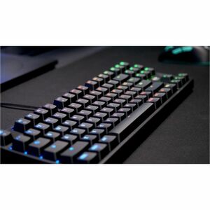 CHERRY XTRFY XTRFY K4V2 RGB TKL Teclado Gaming - Cabo Conectividade - USB tipo A Interface - LED RGB - Inglês (EUA) - Pret