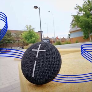 Ultimate Ears MINIROLL Portable Bluetooth Speaker System - Soft Black - Battery Rechargeable