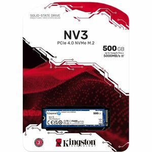 Unità stato solido Kingston NV3 - M.2 2280 Interno - 500 GB - PCI Express NVMe (PCI Express NVMe 4.0 x4) - Desktop PC, Com