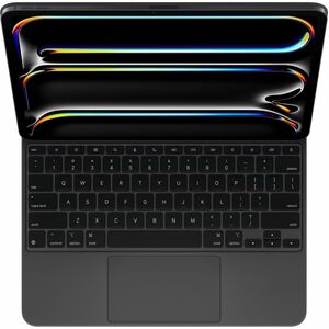 Apple Magic Keyboard/Cover Case for 33.02 cm (13") Apple iPad Pro 13 (2024) Tablet - Black - Aluminium Body