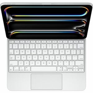 Apple Magic Keyboard/Cover Case for 33.02 cm (13") Apple iPad Pro 13 (2024) Tablet - White - Aluminium Body