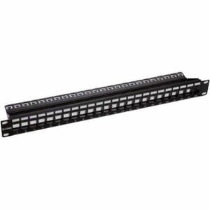 D-Link 24 Port(s) Network Patch Panel - Category 5e, Category 6, Category 6a - Black - 24 x RJ-45 - 1U High - 19" Wide