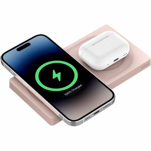 Belkin MagSafe 2-in-1 Wireless Charger, Pink