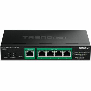 TRENDnet TPE-B541 5 Anschlüsse Verwaltbar Ethernet-Switch - Gigabit-Ethernet - 10/100/1000Base-T - TAA-konform - 2 Unterst