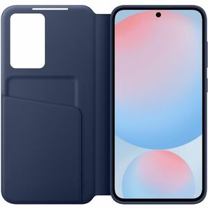 Samsung Smart View EF-ZS721 Tasche (Brieftasche) für 17 cm (6,7 Zoll) Samsung Galaxy S24 FE Smartphone - Blau - Polyuretha