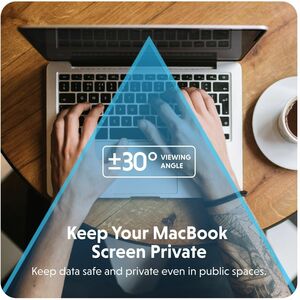 HyperShield HS5113GL 3H Anti-glare Privacy Screen Filter for Apple 13" MacBook Air, 13" MacBook Pro - For 34.5 cm (13.6") 