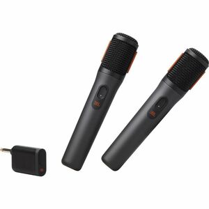 JBL PartyBox Wireless Dynamic Microphone for Singing, Indoor, Outdoor, Speaker, Voice, Vocals - Black - RF - 50 Hz to 15 k