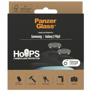 PanzerGlass Hoops Camera Lens Protector - Black - Glass, Aluminium