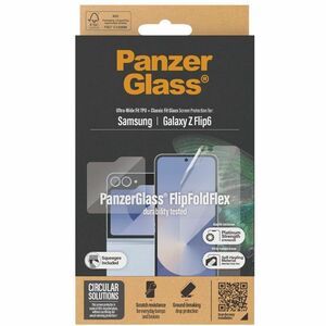 PanzerGlass Thermoplastic Polyurethane (TPU), Tempered Glass, Film Screen Protector for Galaxy Z Flip6 - For AMOLED Smartp