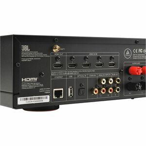 JBL MA510 A/V Receiver - 100 W RMS - 5.2 Channel - White - 0.5% THD - DTS, Dolby Audio - Internet Streaming - Airplay 2 - 