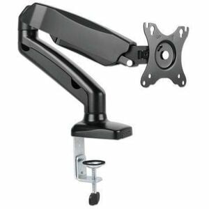 Manhattan Brazo de Montaje para Monitor, Monitor LED, Monitor LCD, Pantalla, Soporte de Sobremesa, Pantalla curva - Negro 