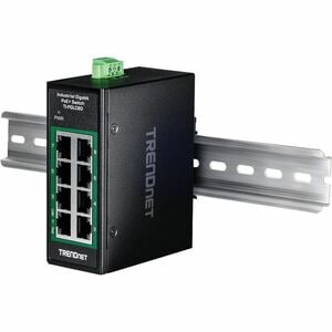 TRENDnet TI-PGLC80 8 Ports Manageable Ethernet Switch - Gigabit Ethernet - 1000Base-T - TAA Compliant - 2 Layer Supported 