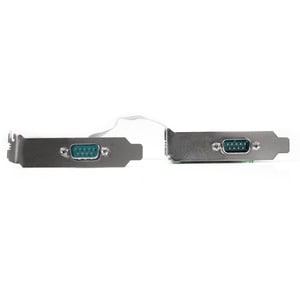 StarTech.com Serial Adapter with 16550 UART - Dual-profile Plug-in Card - 1 - TAA Compliant - PCI Express x1 - PC, Mac, Li