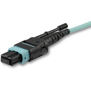 3m (10ft) MTP(F)/PC to MTP(F)/PC OM3 Multimode Fiber Optic Cable 12F Type-A OFNP 50/125um LOMMF 40G Networks Low Insertion