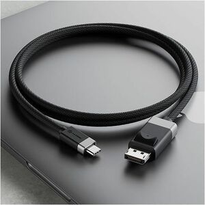 Alogic Fusion 1 m DisplayPort/USB-C A/V Cable - Cable for Audio/Video Device, Monitor, Projector, TV - First End: 1 x Usb 
