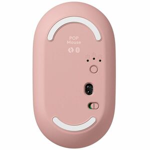 Logitech POP Mouse Mouse - Bluetooth - Optical - 4 Button(s) - Rose - Wireless - 10 m - 4000 dpi - Scroll Wheel - 1 x AA B