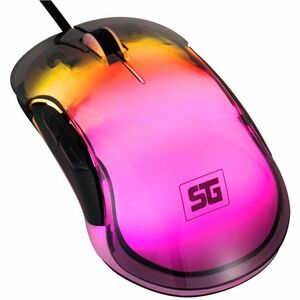 Ratón de juego Vorago MO-505 - USB - Óptico - Negro - Cable - 12800 dpi