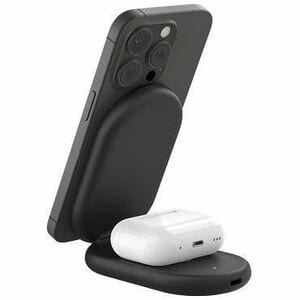 BELKIN BOOST CHARGING STAND 2-IN-1 MAGNETIC QI2 15W BLACK