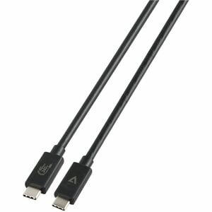 V7 V7USB4-1.2M 1,20 m USB-C Datentransferkabel - 40 Gbit/s - Abschirmung - 30 AWG - Schwarz