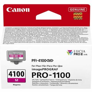 Canon Lucia PRO II PFI-4100M Original Standard Yield Inkjet Ink Cartridge - Return Program - Magenta Pack - 905 Photos
