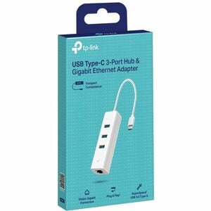 Hub combo USB/Ethernet TP-Link UE330C - USB 3.0 tipo C - 640 MB/s - Tastiera, Stampante, Disco rigido, Mouse, Unità flash,