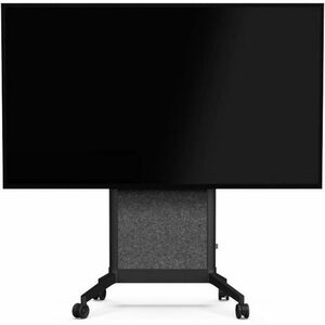 SMS EVER Height Adjustable Display Stand - Up to 248.9 cm (98") Screen Support - 120 kg Load Capacity - Floor - Polyethyle