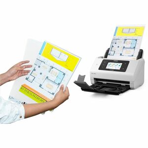Epson WorkForce DS-900WN Cordless Sheetfed Scanner - 600 x 600 dpi Optical - 30-bit Color - 10-bit Grayscale - 70 ppm (Mon