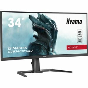 iiyama G-MASTER Red Eagle Curved GCB3481WQSU-B1 34 Zoll Class UWQHD Gekrümmter Bildschirm Gaming-LED-Monitor - 21:9 Format