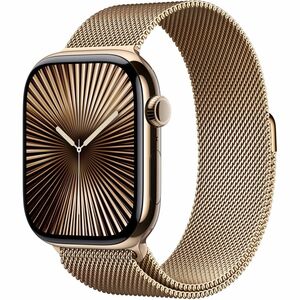 Bracelet pour Smartwatch Apple Réglable - 1 - Petit (S)/Grand (L) - Aimant avec - Doré - Acier inoxydable, Mesh