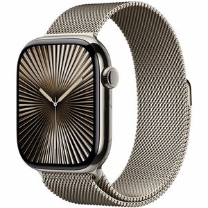 Bracelet pour Smartwatch Apple Réglable - 1 - Moyen (M)/Grand (L) - Loop avec - Natural - Acier inoxydable, Mesh