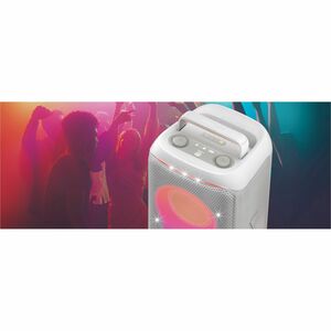 JBL PartyBox Club 120 Portable Bluetooth Speaker System - 160 W RMS - White - 40 Hz to 20 kHz - Battery Rechargeable - USB