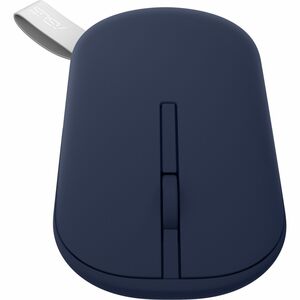 Asus Marshmallow MD100-QB-SB Mouse - Bluetooth/Radio Frequency - USB - Optical - Quiet Blue - Wireless - 10 m (393.70") - 