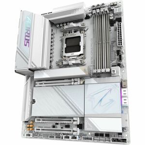 Aorus Ultra Durable X870E AORUS PRO ICE Gaming Desktop Motherboard - AMD X870E Chipset - Socket AM5 - ATX - Ryzen 5, Ryzen