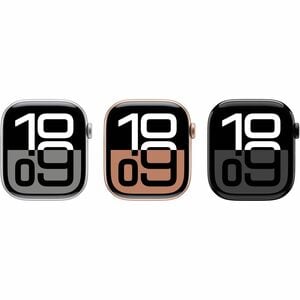Apple Watch Series 10 Smartwatch - 42 mm Case Height - 36 mm Case Width - Rose Gold Case Color - Pink Band Color - Alumini