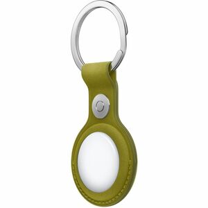 Apple AirTag Bestandsverfolgung-Etikettenschieber - Micro-Twill, Edelstahl - Gelb-Grün - Schlüsselring, Durable