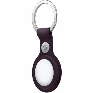 Apple AirTag Bestandsverfolgung-Etikettenschieber - Edelstahl, Feingewebt, Micro-Twill - Blackberry - Durable, Schlüsselring