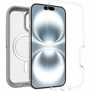 OtterBox Defender Series Pro XT Carrying Case Apple iPhone 16 Smartphone - Snow Capped Clear - Drop Resistant - Polycarbon