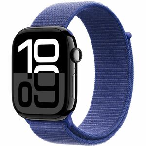 Apple Einstellbar Smartwatch-Band - 1 - Einheitsgröße - Haken & Öse Aufsatz - Ultramarine - Nylon, Polyester, Elasthan