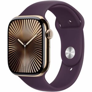 Apple Einstellbar Smartwatch-Band - 1 - Medium (M)/Large (L) - Pin & Tuck Aufsatz - Pflaume - Fluorelastomer