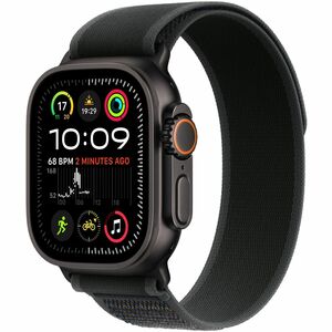 Apple Einstellbar Smartwatch-Band - 1 - Medium (M)/Large (L) - Trail-Loop Aufsatz - Schwarz - Nylongewebe, Titan, Polyeste