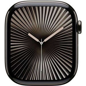 Apple Watch Series 10 Smartwatch - 42 mm Case Height - 36 mm Case Width - Schiefer Case Color - Schwarz Band Color - Titan