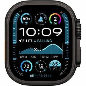 Apple Watch Ultra 2 Smart Watch - 49 mm Case Height - 44 mm Case Width - Black Case Color - Dark Green Band Color - Glass 