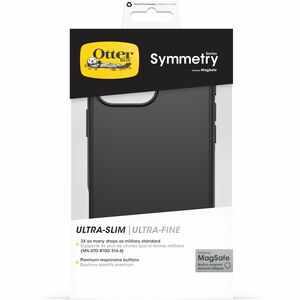 Case OtterBox Symmetry - for Apple iPhone 16 Pro Max Smartphone - Nero - 1 - Resistente alle cadute - Policarbonato, Elast