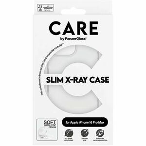 CARE Fashionable Case for Apple iPhone 16 Pro Max Smartphone - Transparent - Drop Resistant, Crack Resistant, Crush Resist