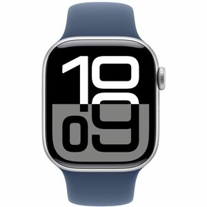 Apple Adjustable Smartwatch Band - 1 - Medium (M)/Large (L) - Pin-and-tuck Attachment - Denim - Fluoroelastomer