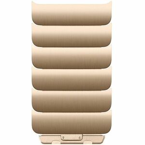 Apple Link Bracelet - Gold - Stainless Steel, Stainless Steel Alloy - 6 Piece