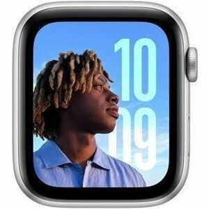 Apple Watch SE Smart Watch - 44 mm Case Height - 38 mm Case Width - Silver Case Color - Denim Band Color - Aluminium Case 