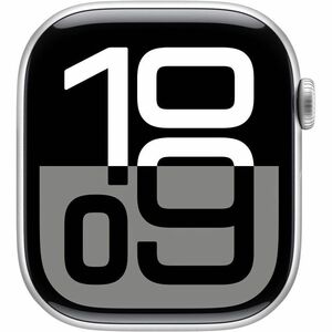 Apple Watch Series 10 Smart Watch - 42 mm Case Height - 36 mm Case Width - Silver Case Color - Denim, Blue Band Color - Al