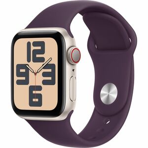 Apple Adjustable Smartwatch Band - Small (S)/Medium (M) - Pin-and-tuck Attachment - Plum - Fluoroelastomer